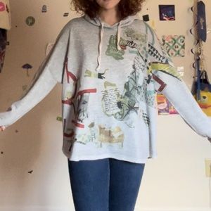 Oversized artsy hoodie